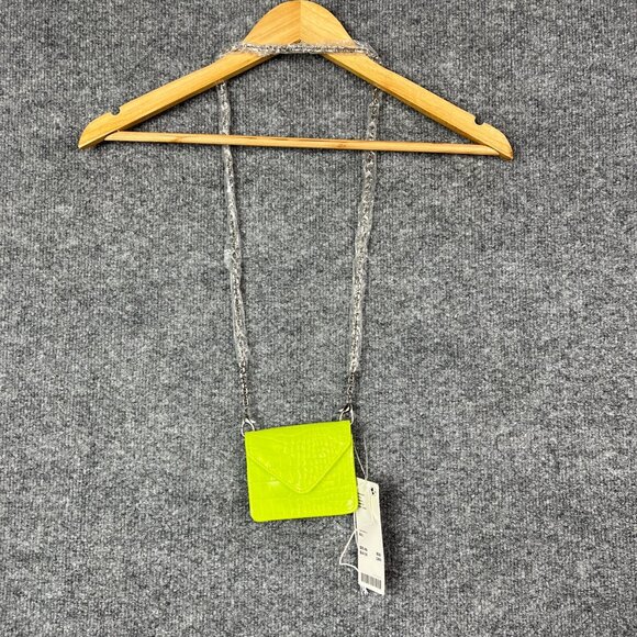 NEW $25 Urban Outfitters Card Case Crossbody Leather‎ Green purse - Picture 2 of 8